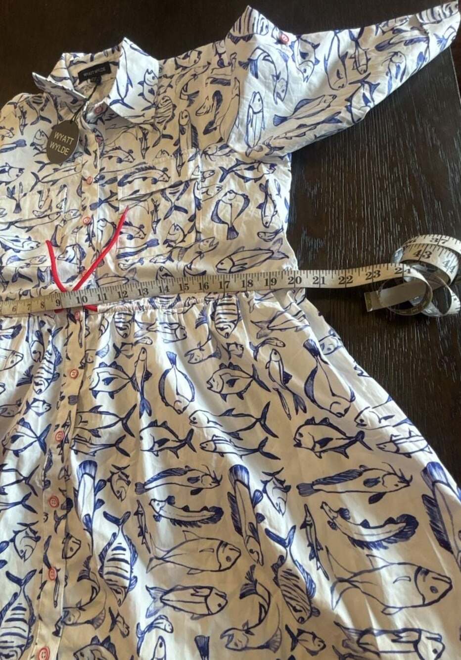 Marina Dress Mini – Fish Print – Size 8 - Picture 15 of 16